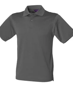Alternative view of Henbury Coolplus® Polo Shirt - Charcoal Grey