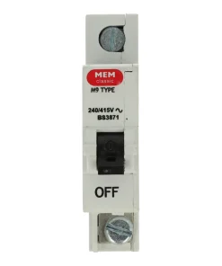MEM Eaton 61MD Memshield 1 6A 9kA Type D SP MCB