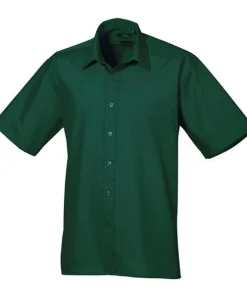 Premier Short Sleeve Poplin Shirt - Bottle