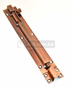 Alternative view of 8 Inch Length Antique Copper Color Stainless Steel Tower Bolt (Chitkani)