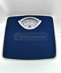 Alternative view of Navy Blue Color Analog Bathroom Weight Scale