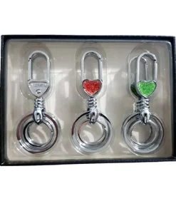Stainless Steel Key Holder with Key ring Stone Luvi Brand-A8603