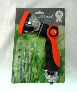 Alternative view of Orange & Black Color Garden Hose Wide Water Spray Gun
