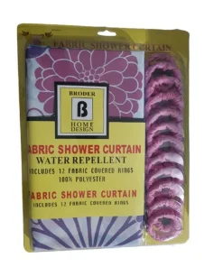Alternative view of 180x180cm Water Repellent Fabric Shower Curtain includes Covered Rings Xintaiyang Brand