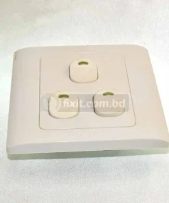 220V White Color 3 Gang Switch