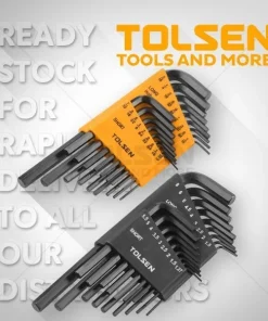 Alternative view of 36Pcs Inch & Metric Hex Key Set Tolsen Brand  20094