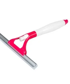 Glass Wiper Red Rubber Edge with Red/White Plastic Handle