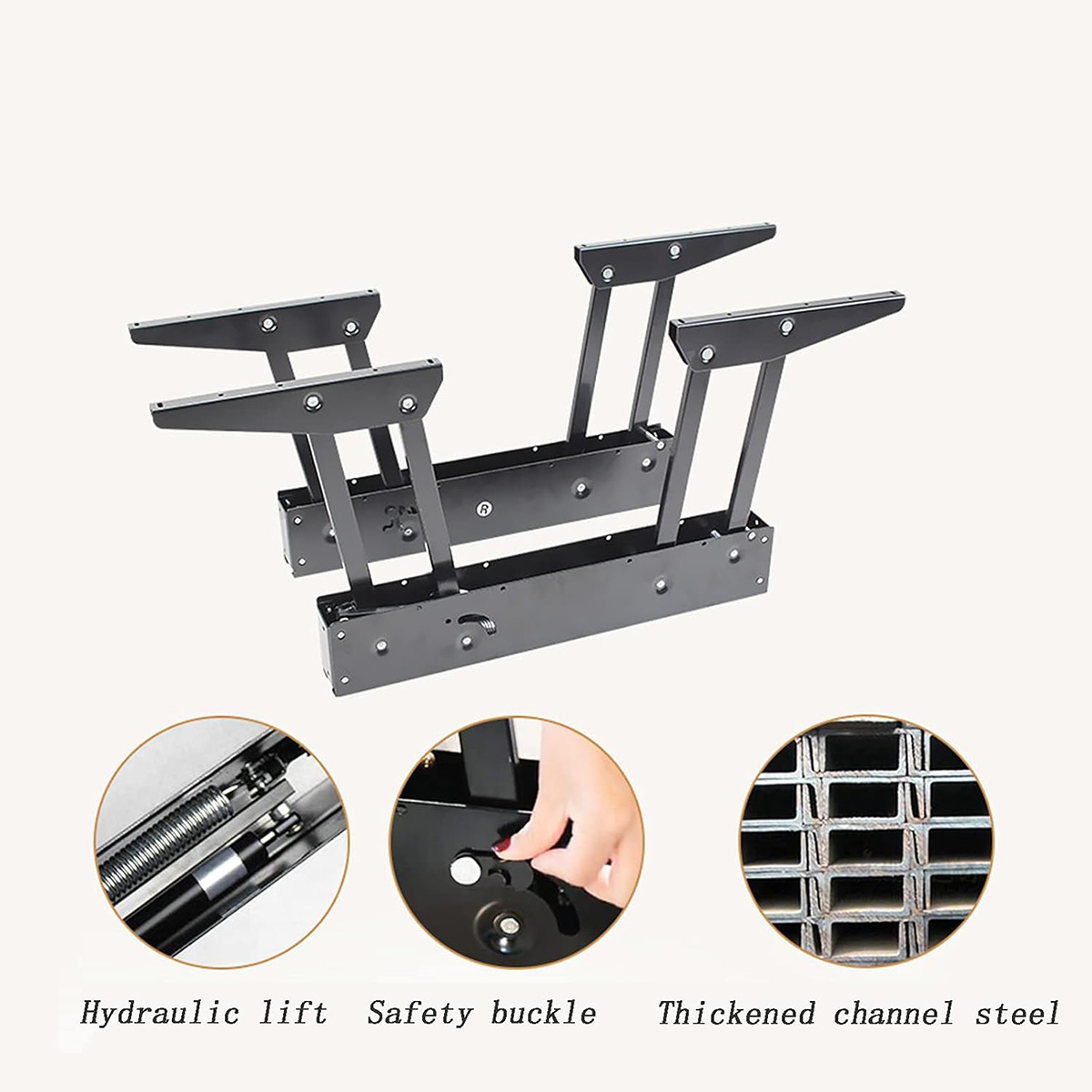 2pcs Lift Up Table Hinge Hydraulic Buffer Folding Dining Table Hinge Lift Top Coffee Table Hinge FY-OT - Image 6