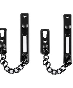 Alternative view of 2pcs Door Chain Lock Door Security Latch Guard Stainless Steel Anti-Theft Door Security for Home Hotel Interior Door FY-OT