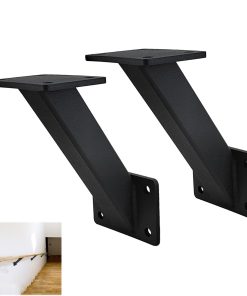 2pcs Wall Mounted Handrail Bracket Heavy Duty Steel Stair Railing Bracket Stairway Handrail Shelf Support Bracket FY-AG