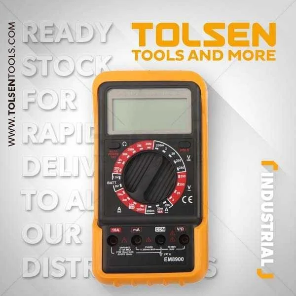 Digital Multimeter with Large LCD Display Tolsen Brand 38031 - Image 2