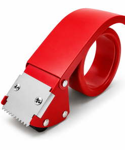 Alternative view of Heavy Duty Packing Tape Dispenser Gun with Cutter – Red
