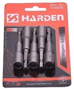 5pcs set – 14mm x 65mm Roofing Socket (Magnetic) Used for Metal Roofing Screws Harden Brand 550626