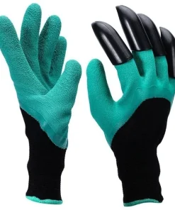 Claws Garden Gloves – 1Pair with 4 Fingertips Claws Quick & Easy to Dig and Plant Safe for Rose Pruning, Digging & Planting Nursery Plants,Best Gift Gardening Tool (Green)