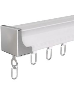 Alternative view of Curtain Tracks Single or Double Track Customize Length Ceiling or Wall Mounting Heavy Duty Curtain Rails for Living Room Bedroom Room