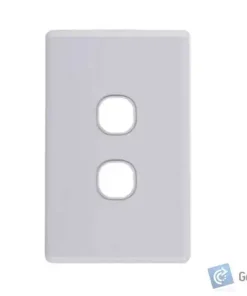 Blank Plate – Slimline – 2 Gang – 20 Box