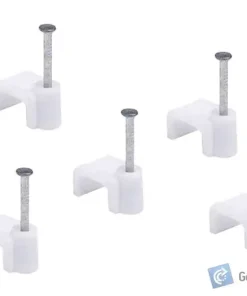 Alternative view of Cable Clip – 5mm, White – 100pcs