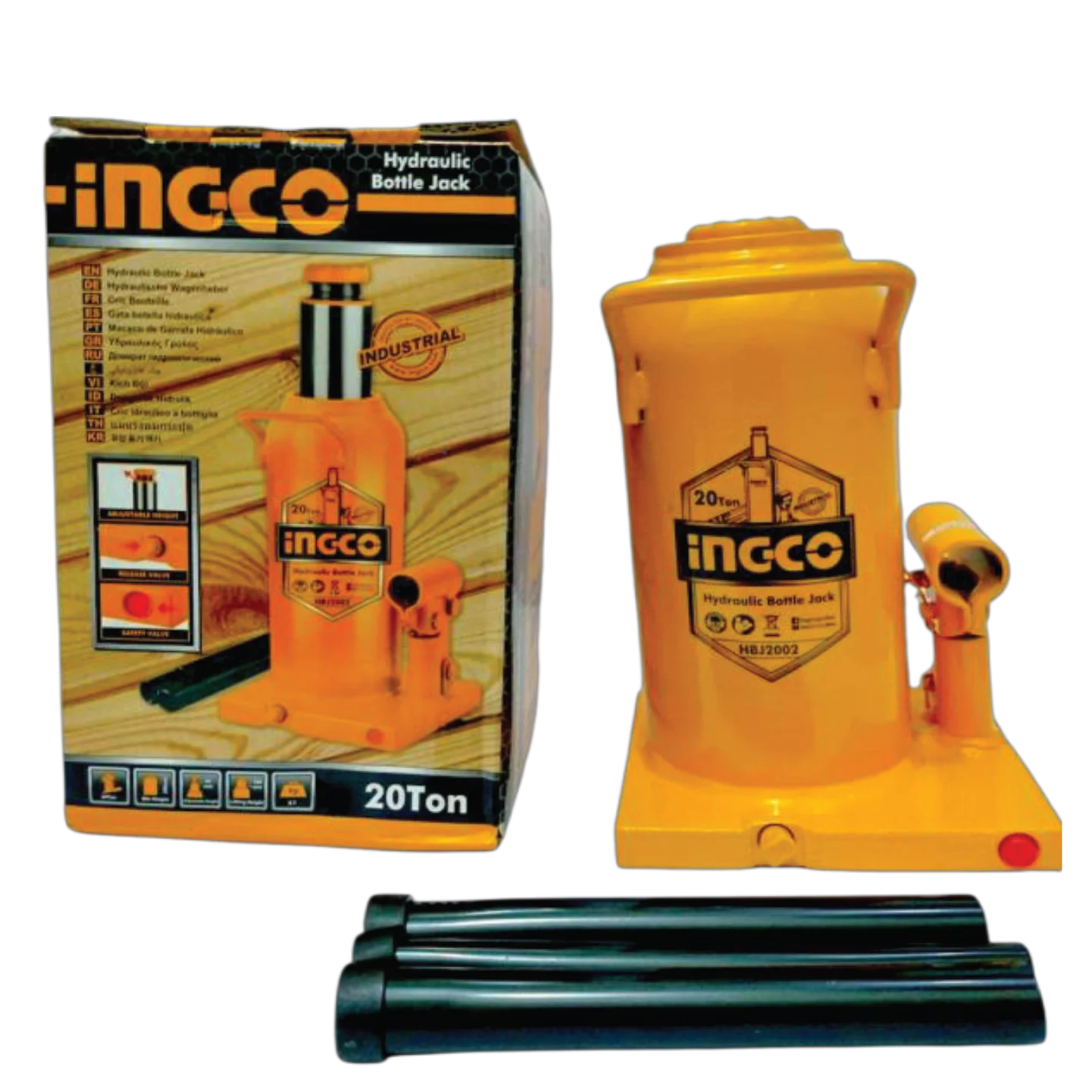 20 Ton Industrial Hydraulic Floor Jack INGCO Brand HBJ2002 - Image 2