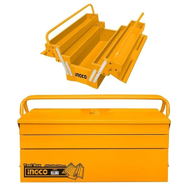 16 Inch Steel Empty Tool Box Ingco Brand (3 Tray) HTB03 - Image 2