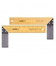 16inch Aluminum Handle Try Square for marking and checking 90° angles on pieces of wood Harden Brand 580724