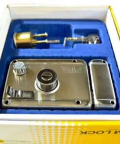 Alternative view of YALE R5111 RIM LOCK LH, SS 5PCS DIMPLE KEYS