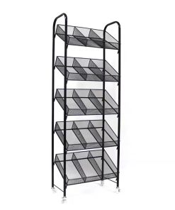 Retail Display Stand Snack Organizer Shelf with Wheels