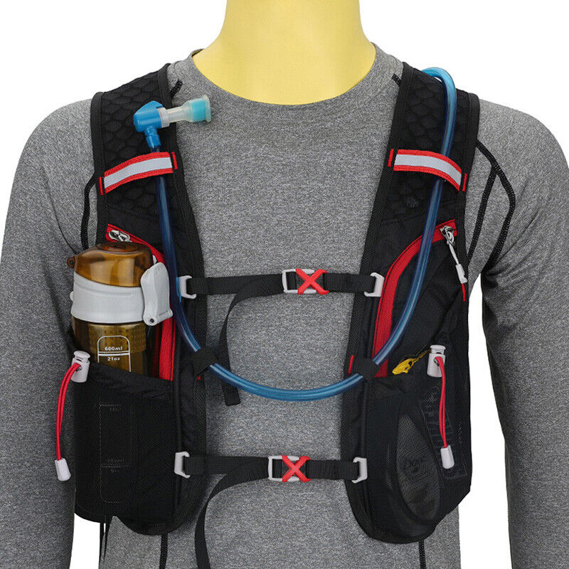 Running Hydration vest Pack Water Backpack Bladder Bag Sport Cycling Bicycle Camping - Image 3