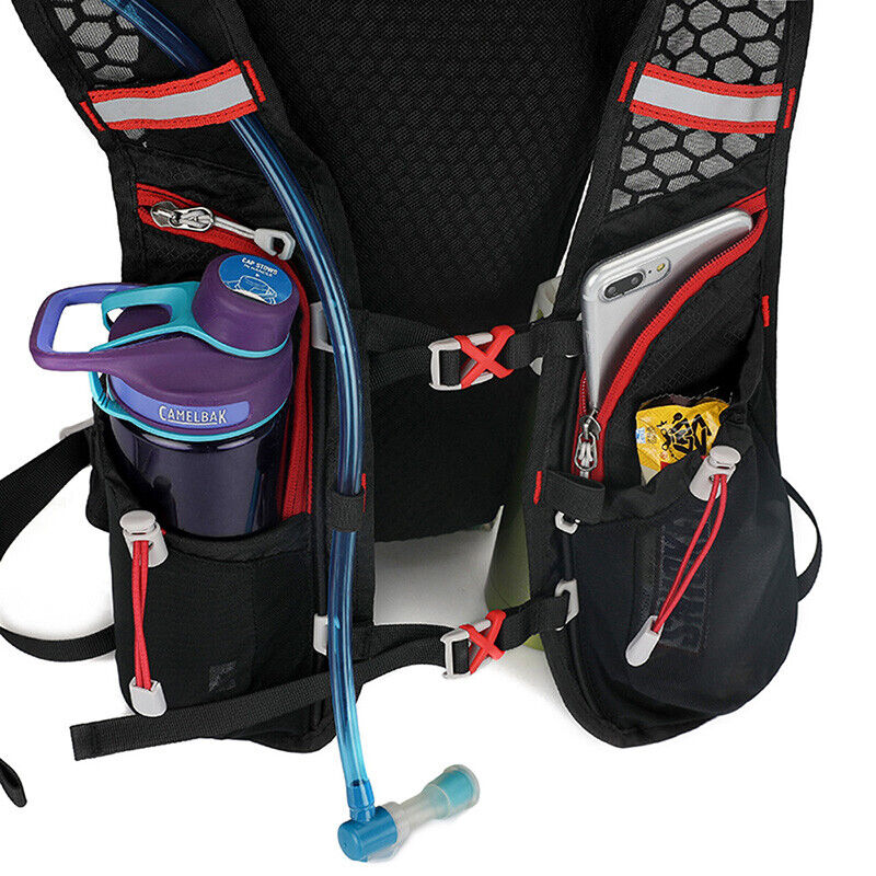 Running Hydration vest Pack Water Backpack Bladder Bag Sport Cycling Bicycle Camping - Image 9
