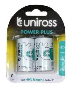 Alternative view of 1.5 Volts C Size Alkaline Battery Uniross Brand