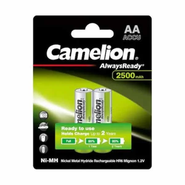 AA Size 2Pcs Packet Rechargeable Battery Camelion Brand - Image 2