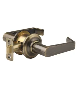Alternative view of Antique Brass (without key)Lever Door Handle Lock Yale Brand VL5382 US5