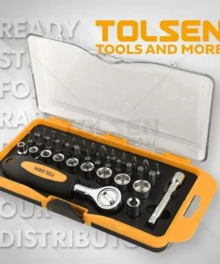 38Pcs Bits and Sockets Set Tolsen Brand 20035