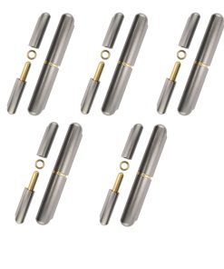 Alternative view of 16mmx100mm Steel Body Brass Pin Hinges Washer Ungreasable 10pcs