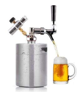 Brewing Beer Keg Growler Portable Brewing Mini Keg Pressurized Beer Keg System Stainless Steel Beer Growler FY-FB