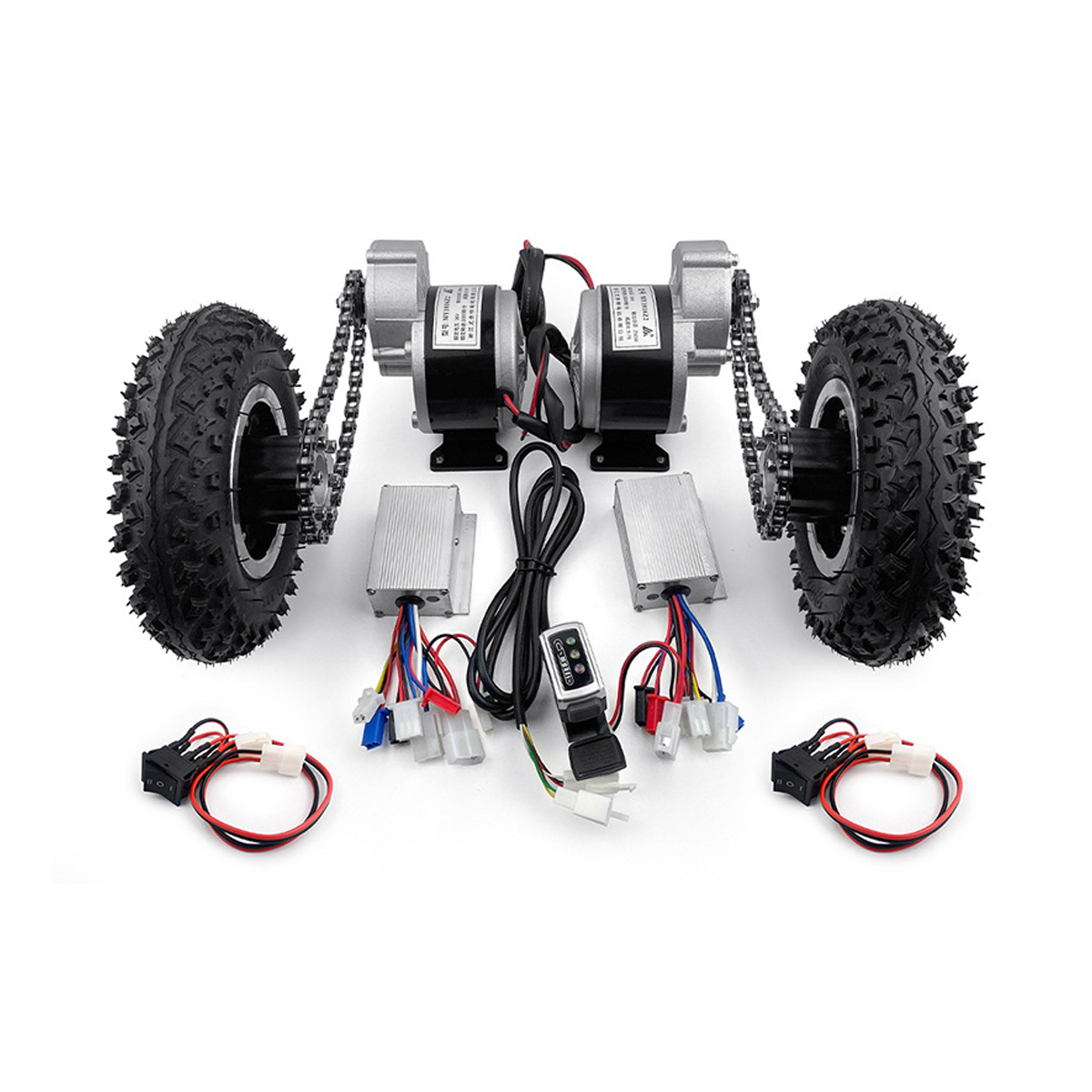 500W Dual Drive Electric Cart Conversion Kit with Reverse Barrow Conversion Kit for Beach Trolley Electric Barrow Trolley CR-OT - Image 2
