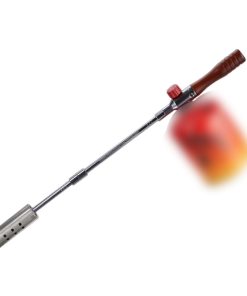 Alternative view of Extended Gas Torch Lighter with Wooden Handle for BBQ Camping and Firepits CR-MC