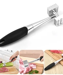 Stainless Steel Kitchen Hammer for Tenderizing Meat