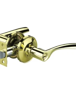Brass Polished Lever Door Handle Lock Yale Brand VL5377 US3