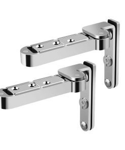 Alternative view of 2pcs Invisible Door Hinges Concealed Designs Door Hinges Invisible Hinges Set Noiseless Movement Simple Installation RS-OT