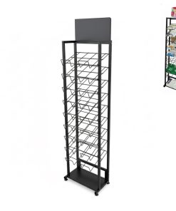 Alternative view of Magazine Display Rack Floor Standing Magazine Rack for School Information Storage Cardboard Display Shelf CR-DC