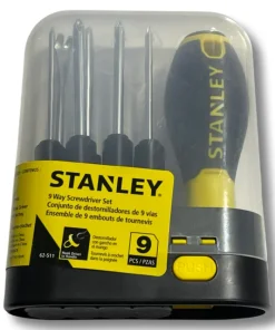 9 Way Interchangeable Screwdriver Set Stanley Brand STHT62511-812