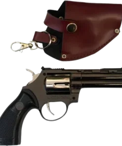 Revolver Style Multifunctional China Gas Lighter With Leather Cover
