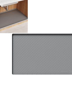 Alternative view of Under Sink Mat Waterproof Kitchen Cabinet Mat Flexible Silicone Under Sink Liner Bathroom Laundry Mat for Drips Leaks FY-JN