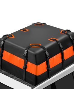 Alternative view of Universal Car Roof Bag with Anti-Slip Mat Waterproof Rooftop Cargo Carrier Bag for All Vehicles with/without Rack FY-OT