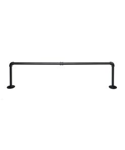 2Pcs Wall Mount Plant Hanger Rod Clothes Hanger Pole Metal Hanging Bar CR-JN