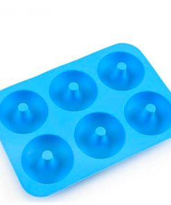 Silicone Donut Mould Donut Making Mould Bake Round Cake Mold – Blue