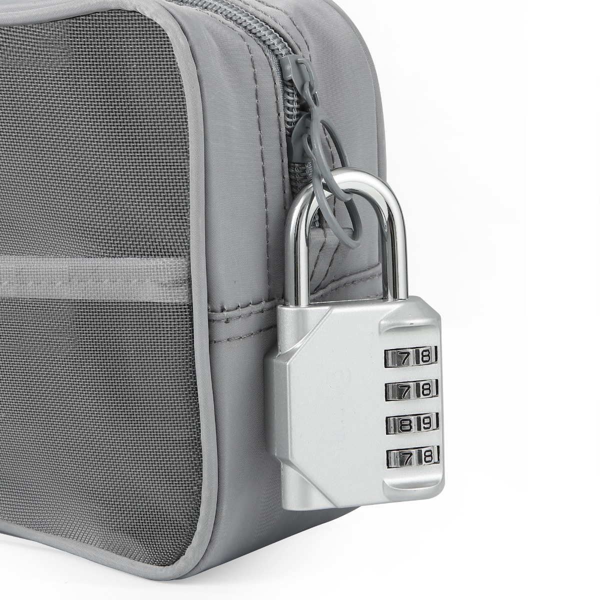 AVARTEK – All Weather Aluminium Combination Silver Padlock 30mm - Image 3