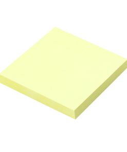100 Sticky Notes Original Canary Yellow Removable Sticky Pad 76mm x 76mm