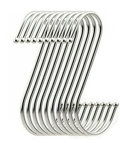Alternative view of 10 Medium Stainless Steel S Hooks, For Kitchen Utensil, Hanging Clothes