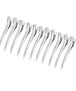 Alternative view of 10 Pack 75mm Silver Crocodile Alligator DIY Bow Blank Hair Clips